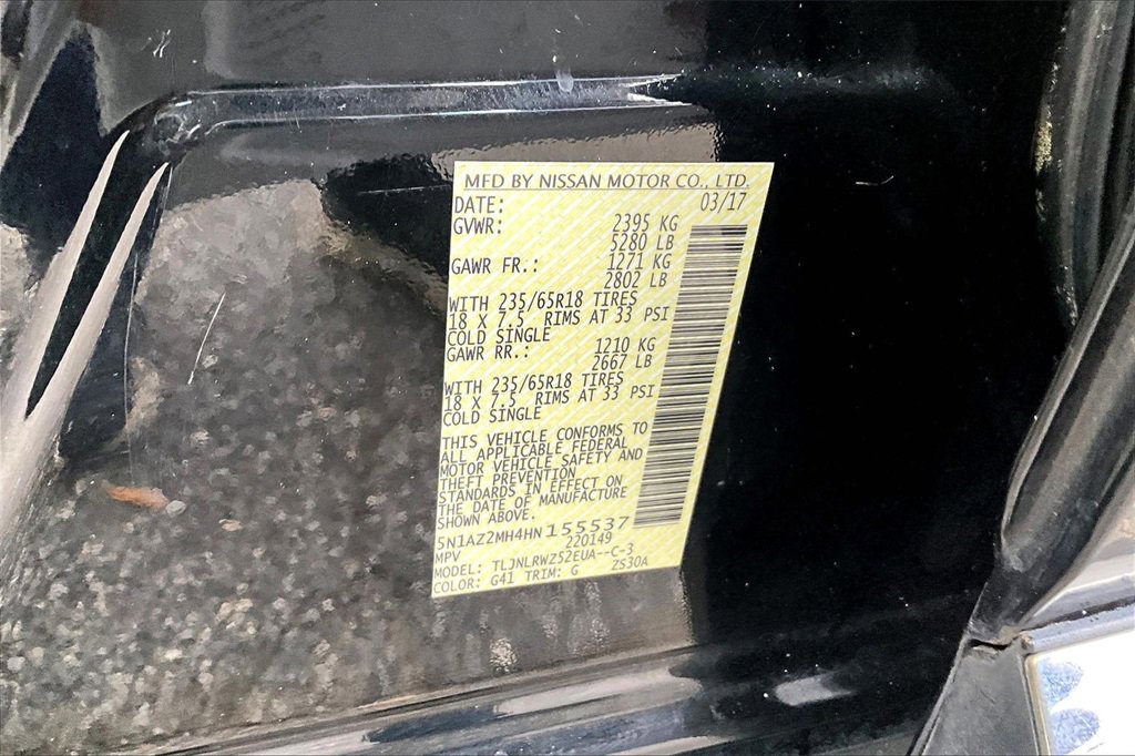 Used 2017 Nissan Murano SL w/ SL Technology Package image 17