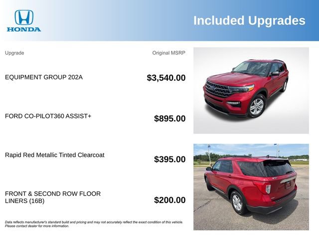 Used 2021 Ford Explorer XLT w/ Equipment Group 202A RWD image 3