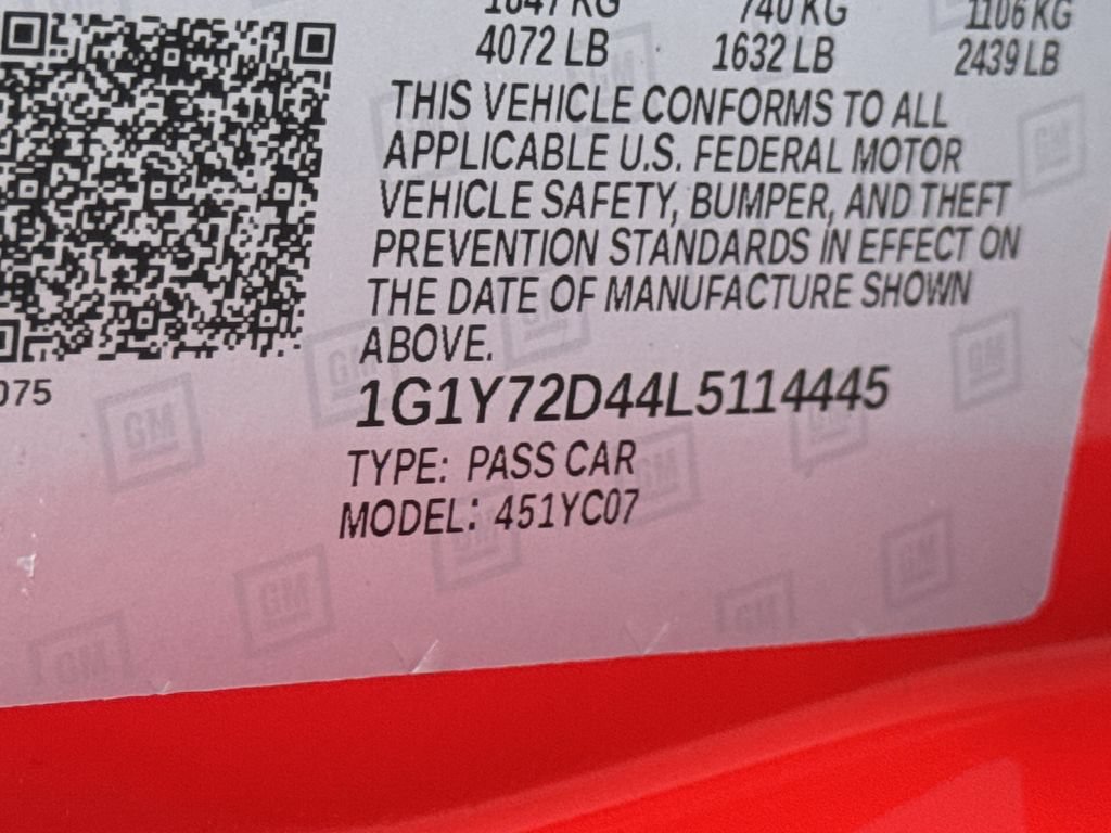 Used 2020 Chevrolet Corvette Stingray Preferred Cpe w/ 2LT Preferred Equipment Group RWD image 28