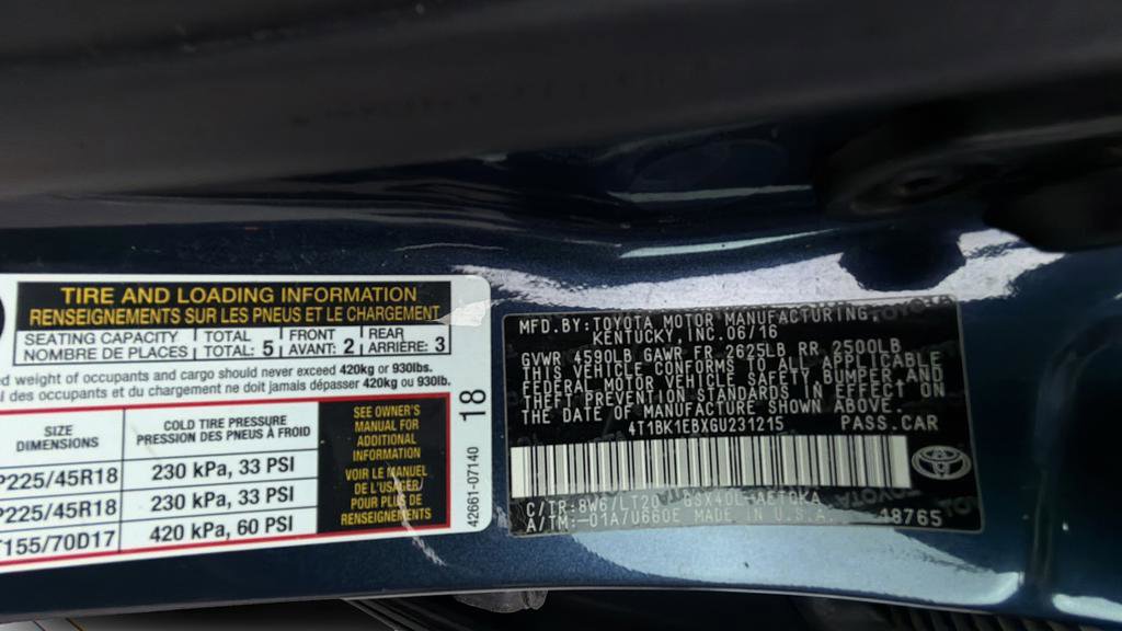Used 2016 Toyota Avalon Touring w/ Protection Package FWD image 35