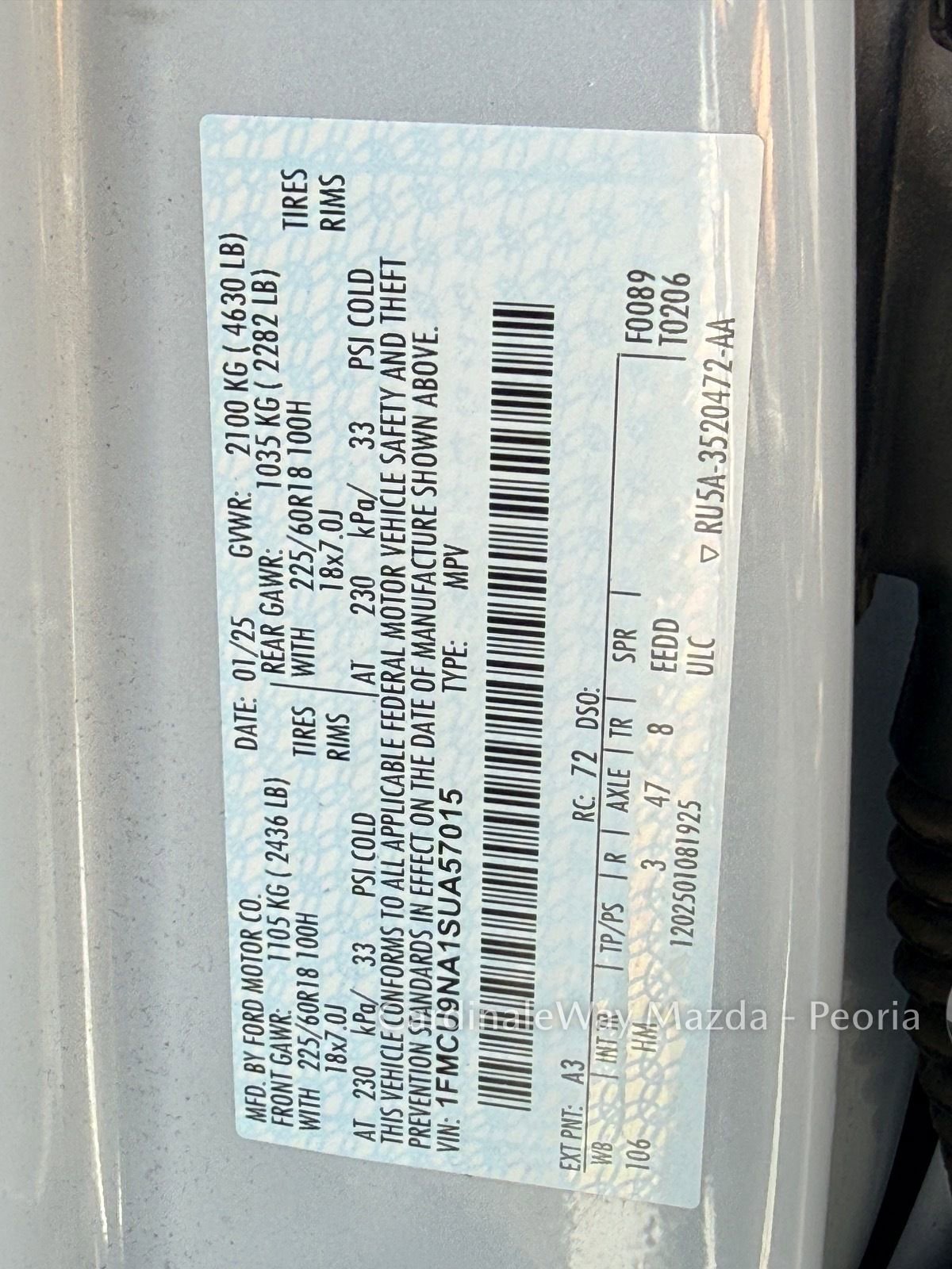 Used 2025 Ford Escape ST-Line Select AWD/4WD image 35