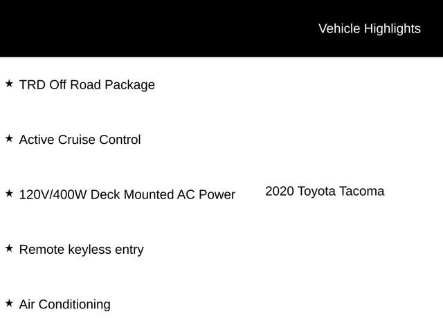 Used 2020 Toyota Tacoma TRD Off-Road w/ Technology Package image 12