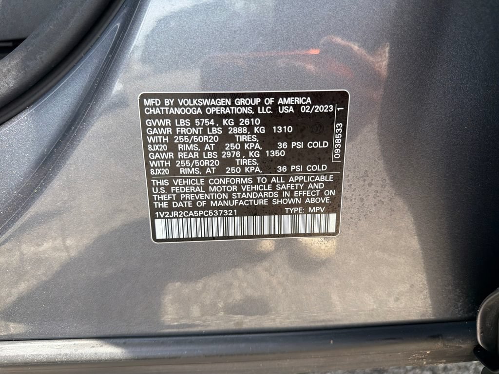 Used 2023 Volkswagen Atlas SE w/ Panoramic Sunroof Package FWD image 33