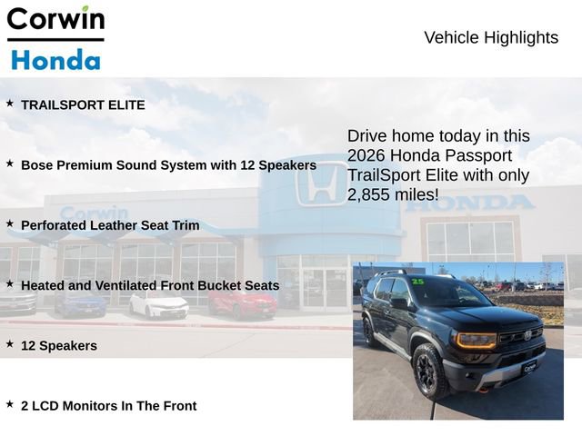 Used 2026 Honda Passport TrailSport Elite image 6