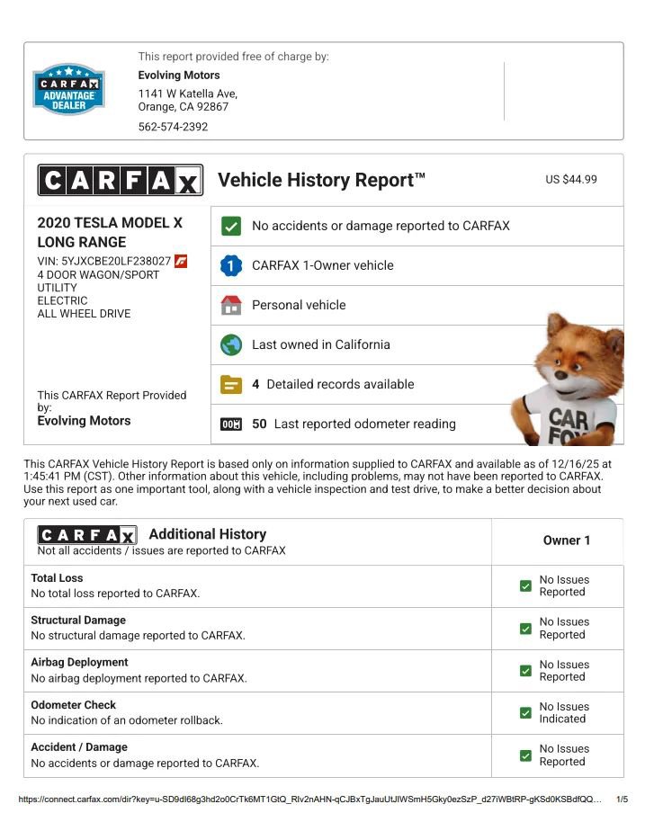 Used 2020 Tesla Model X Long Range image 2