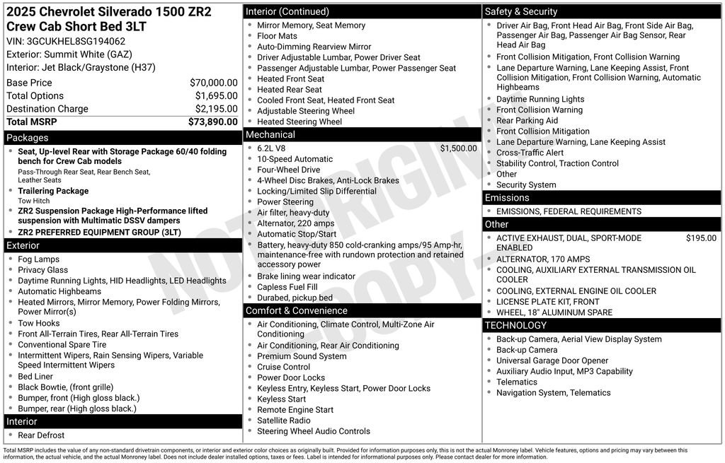 Used 2025 Chevrolet Silverado 1500 ZR2 image 6