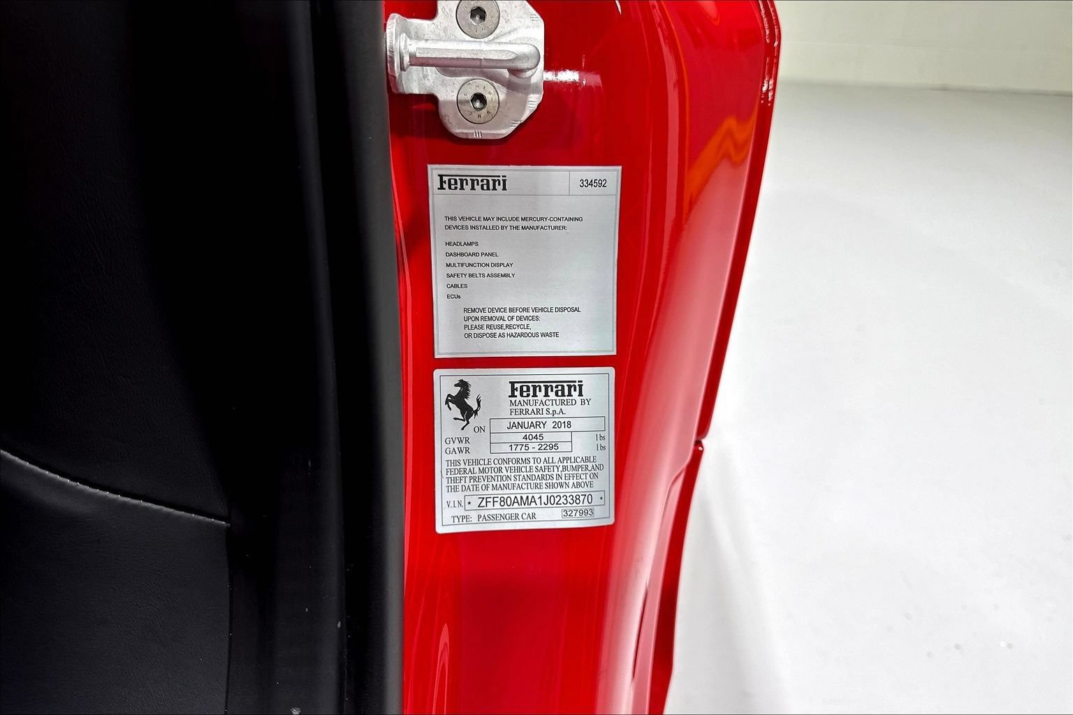 Used 2018 Ferrari 488 Spider RWD image 16