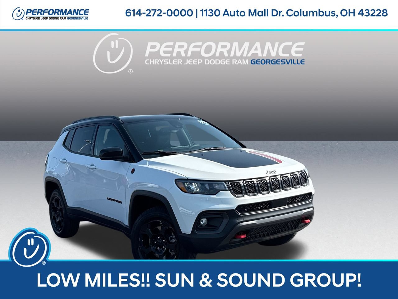 Used 2023 Jeep Compass Trailhawk w/ Sun and Sound Group AWD/4WD image 1