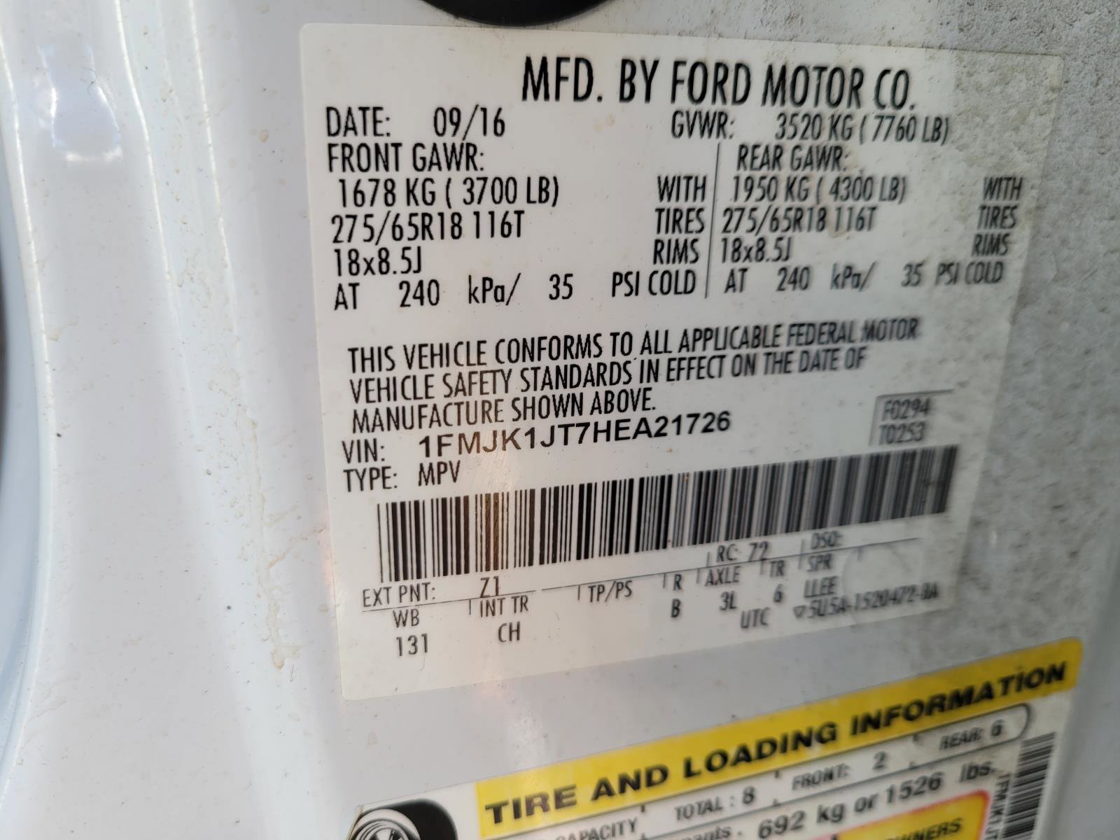 Used 2017 Ford Expedition EL XLT image 29