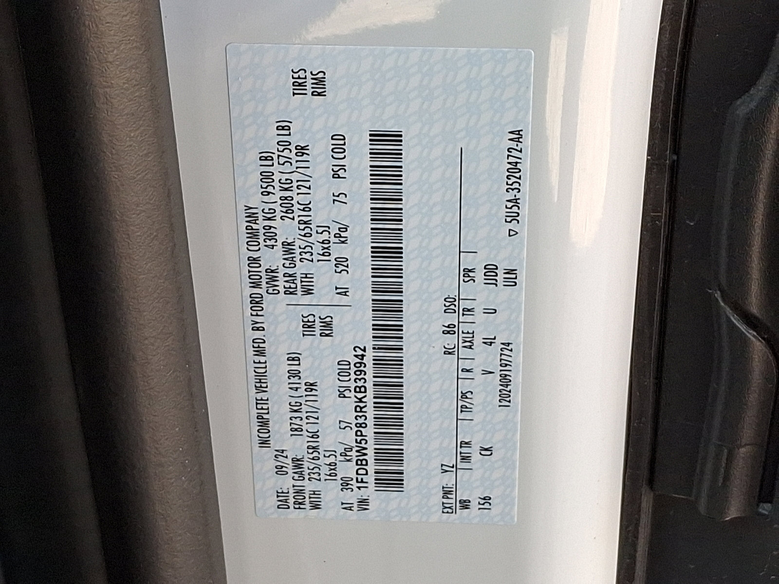 New 2024 Ford Transit 350 w/ Interior Upgrade Package image 15