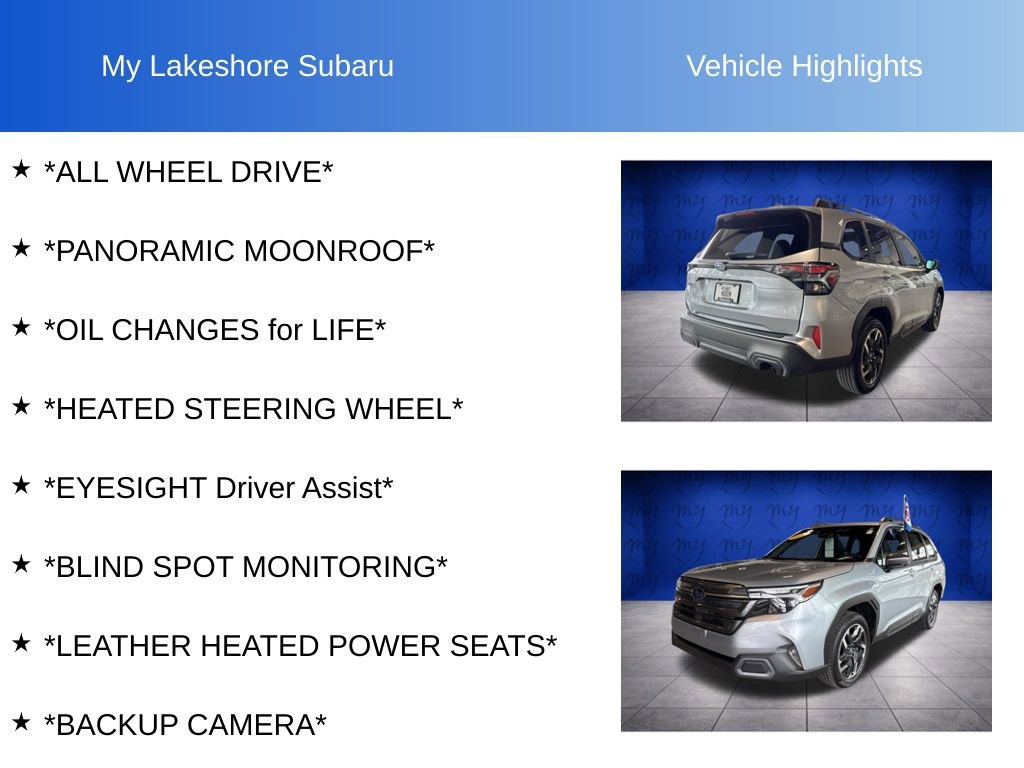 Certified 2025 Subaru Forester Limited w/ Popular Package #1 image 6