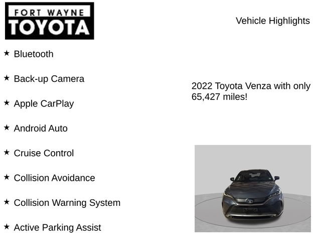 Used 2022 Toyota Venza Limited w/ Advanced Technology Package AWD/4WD image 7