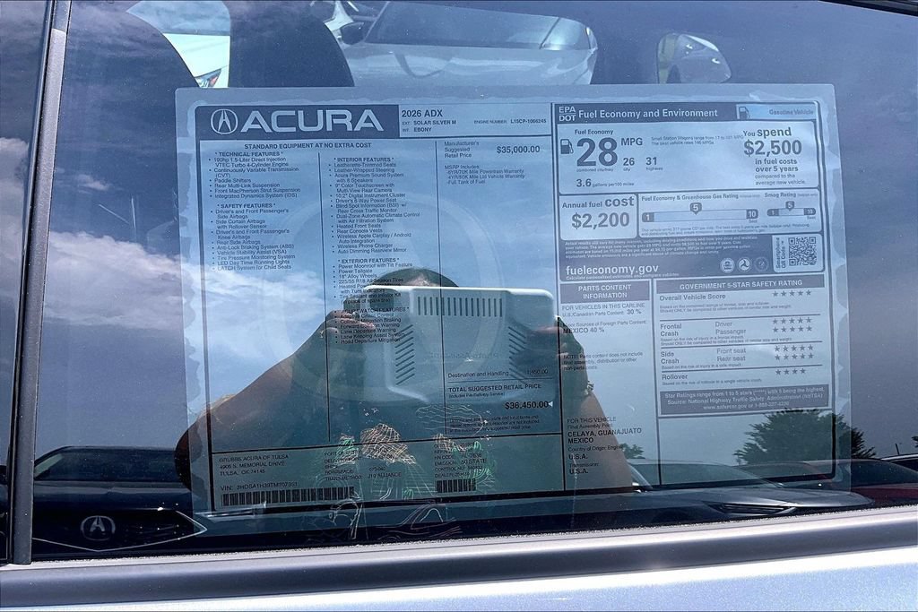 New 2026 Acura ADX FWD image 39