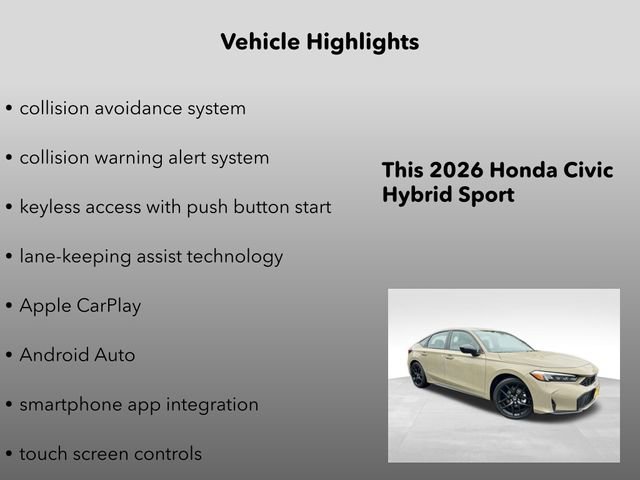 New 2026 Honda Civic Sport image 10