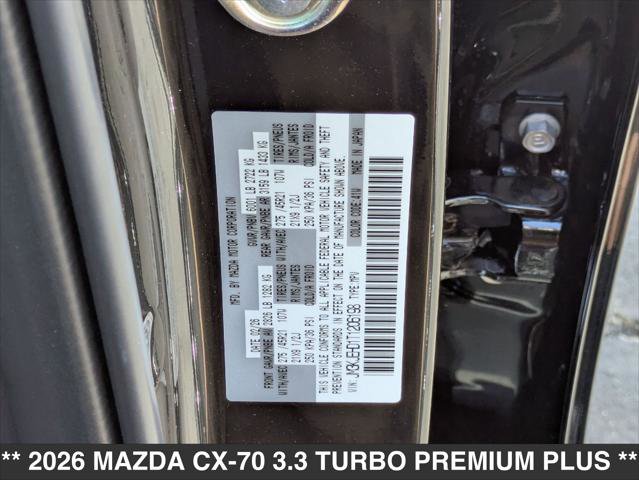New 2026 MAZDA CX-70 3.3 Turbo w/ Premium Plus Pkg AWD/4WD image 15