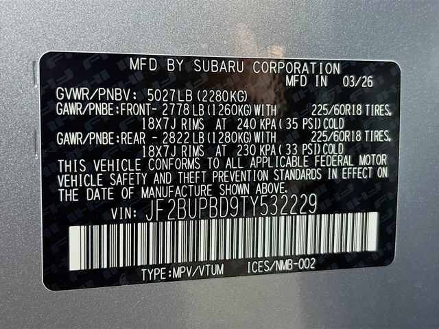 New 2026 Subaru Outback Premium AWD/4WD image 32