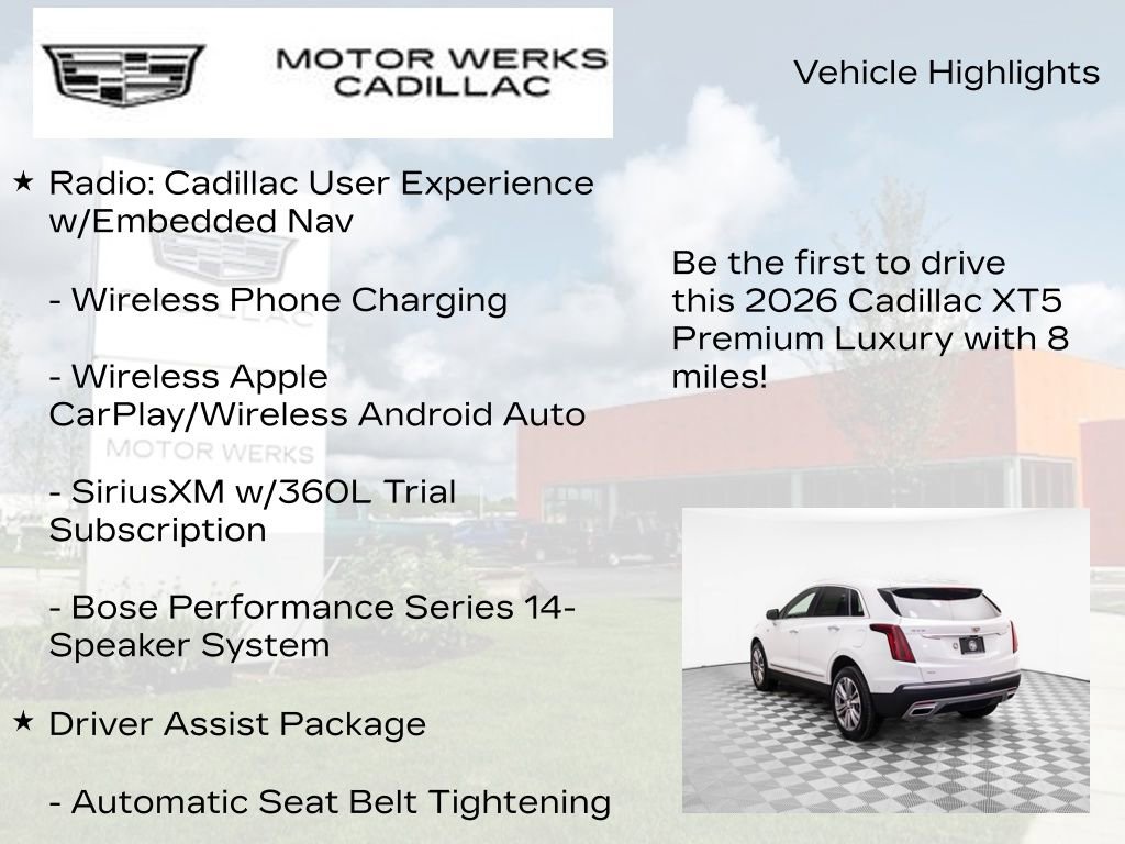 New 2026 Cadillac XT5 Premium Luxury w/ Driver Assist Package image 6