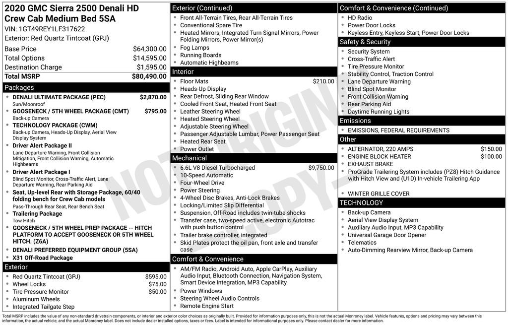 Used 2020 GMC Sierra 2500 Denali w/ Denali Ultimate Package image 9