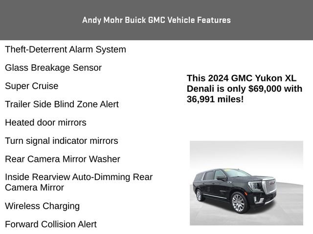 Used 2024 GMC Yukon XL Denali w/ Advanced Technology Package AWD/4WD image 20