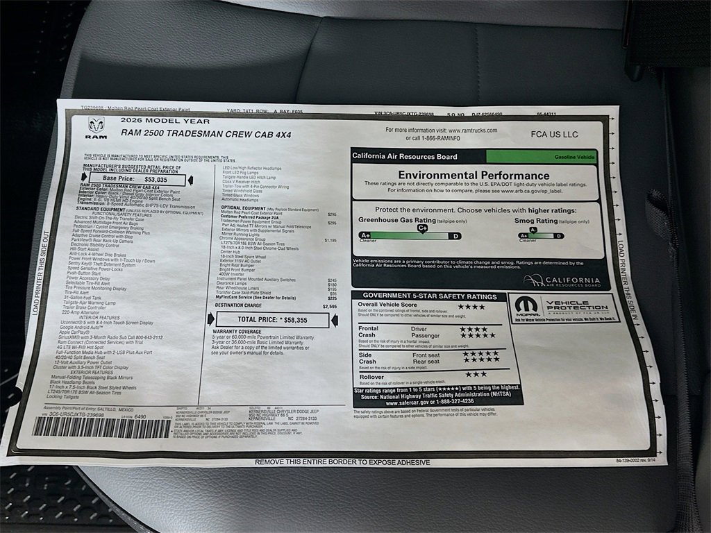 New 2026 RAM 2500 Tradesman image 21