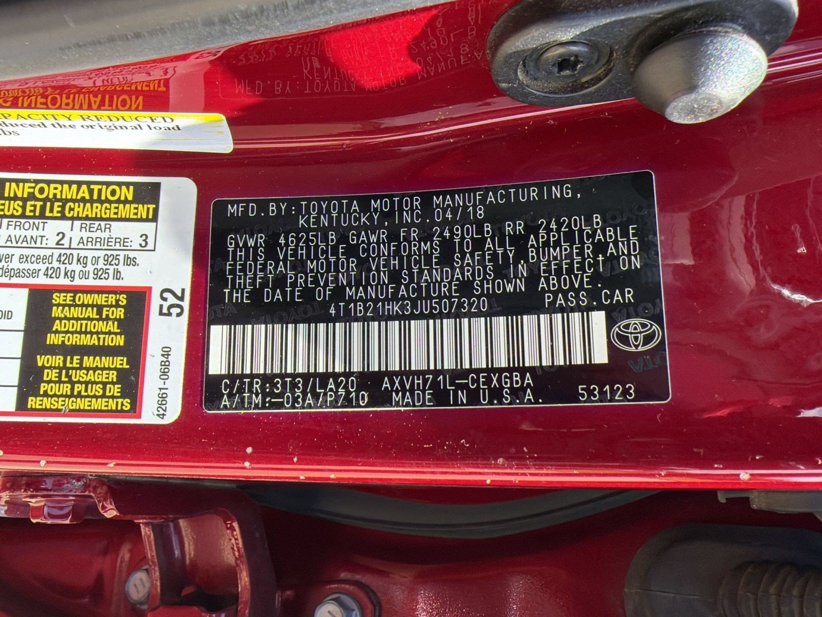 Used 2018 Toyota Camry XLE FWD image 19