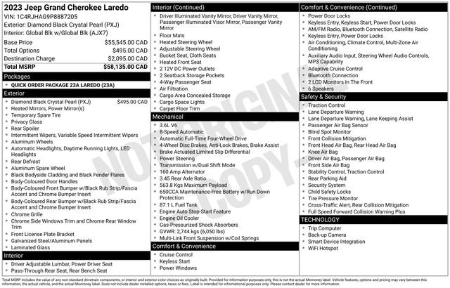 Used 2023 Jeep Grand Cherokee Laredo AWD/4WD image 7