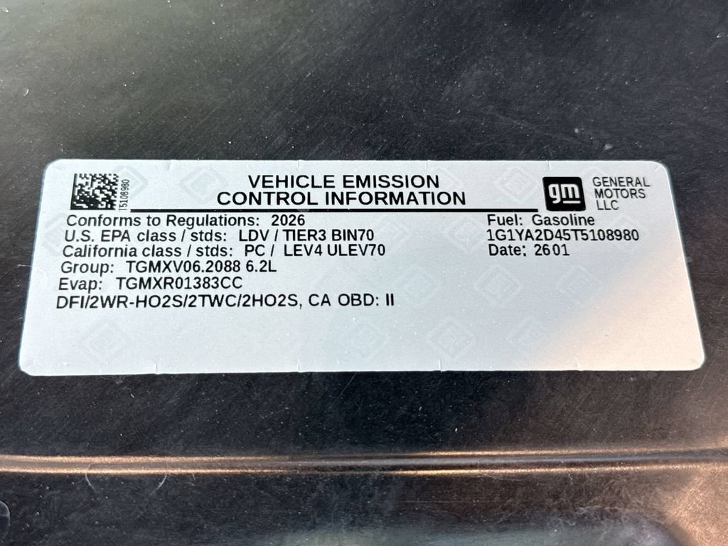 New 2026 Chevrolet Corvette Stingray Coupe w/ 1LT RWD image 46