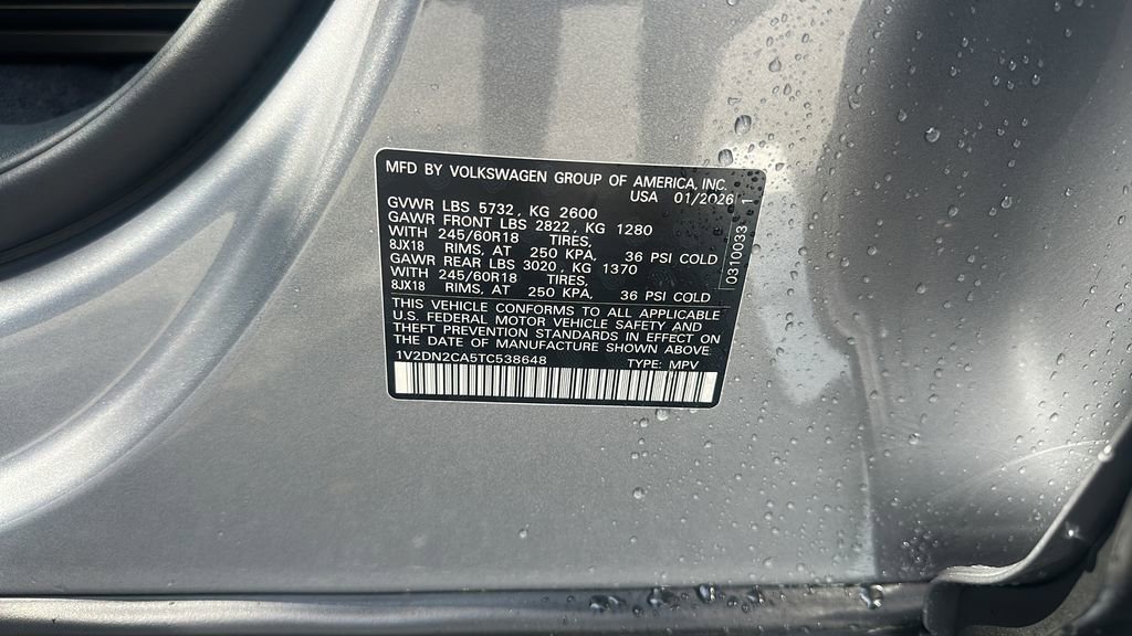 New 2026 Volkswagen Atlas SE image 28