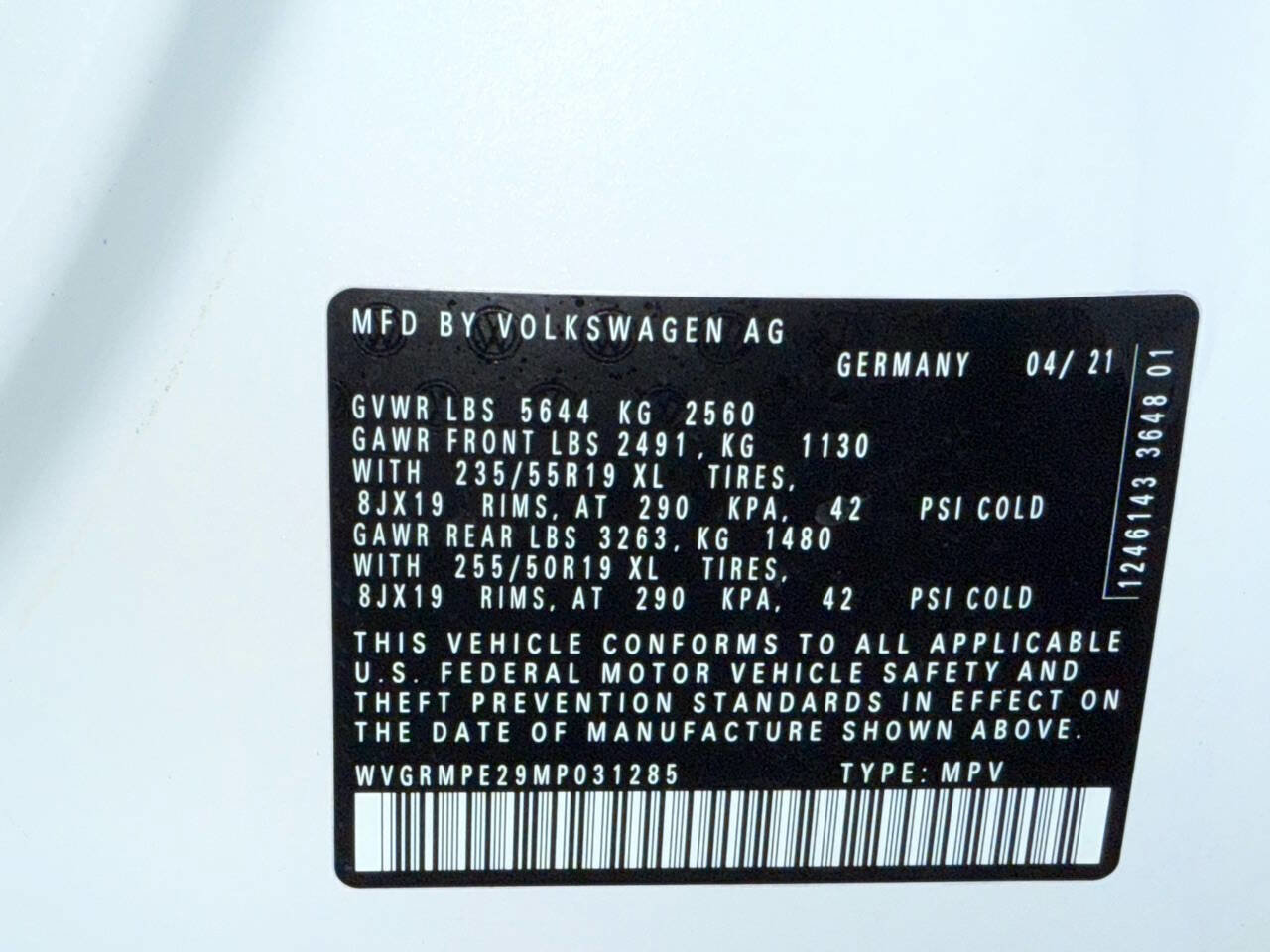 Used 2021 Volkswagen ID.4 Pro w/ ID.4 Protection Package image 13