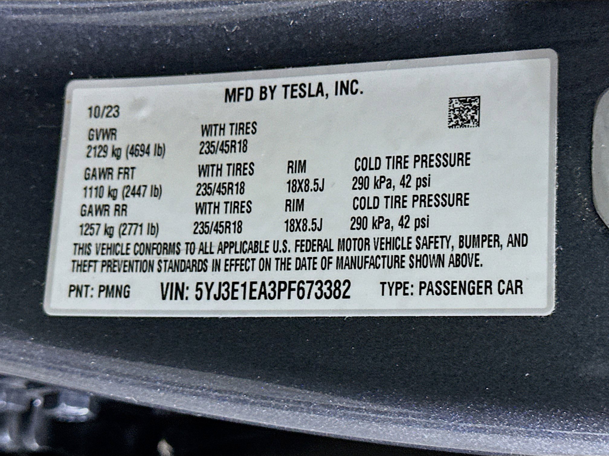 Used 2023 Tesla Model 3 Standard Range image 12