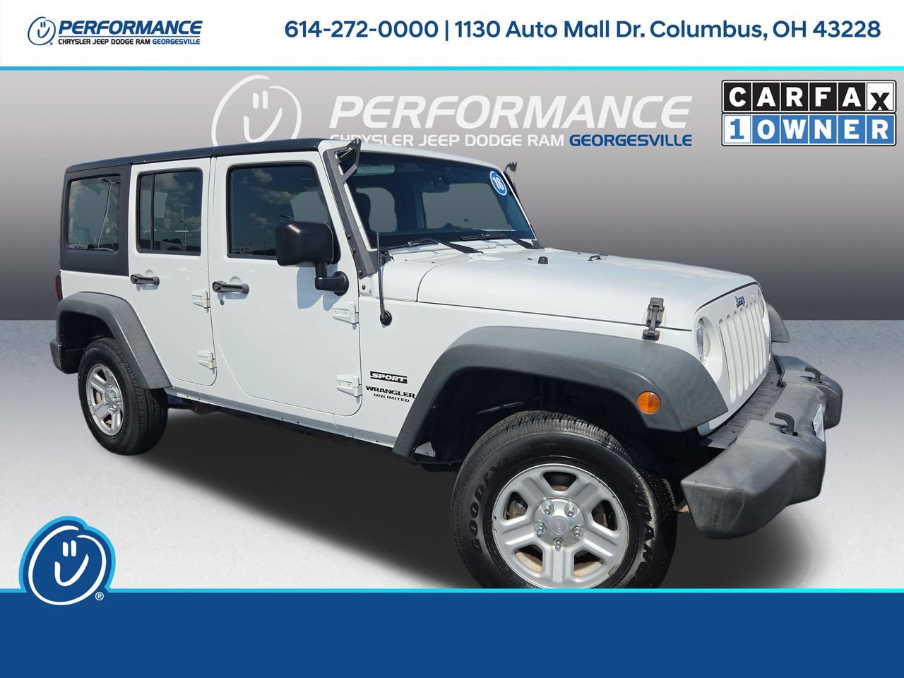 Used 2016 Jeep Wrangler Unlimited Sport w/ Connectivity Group