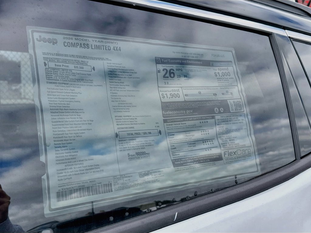 New 2026 Jeep Compass Limited AWD/4WD image 12