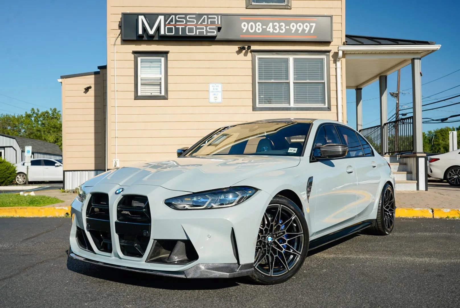 Used 2021 BMW M3 Competition w/ M Carbon Exterior Package RWD image 1