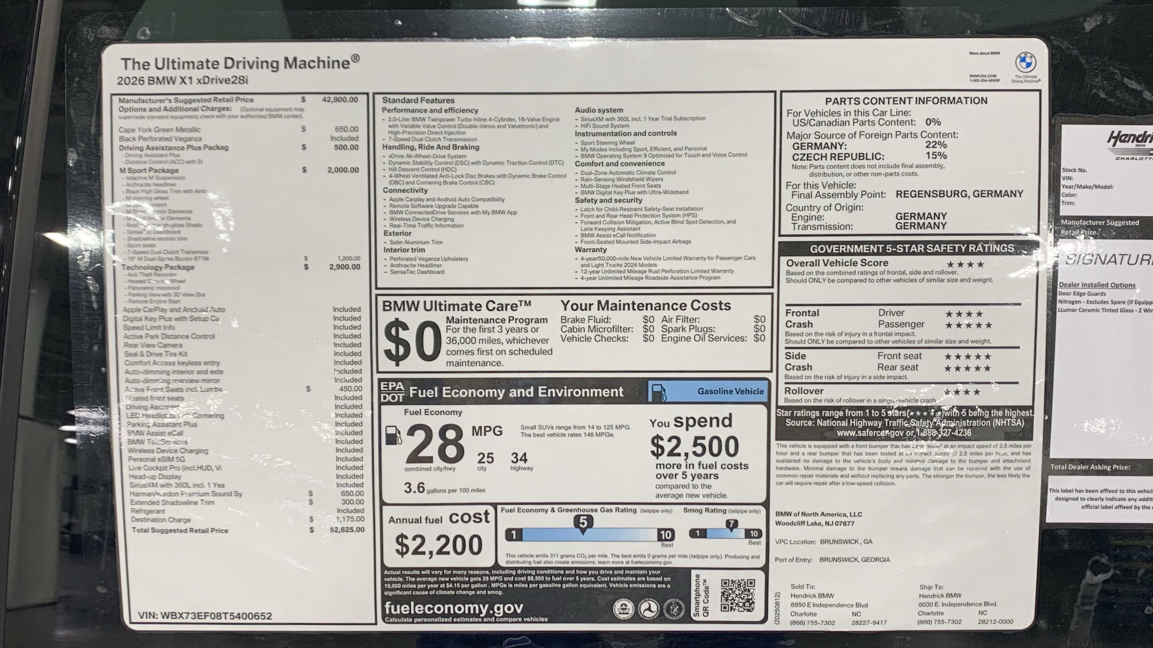 New 2026 BMW X1 xDrive28i w/ Technology Package image 31