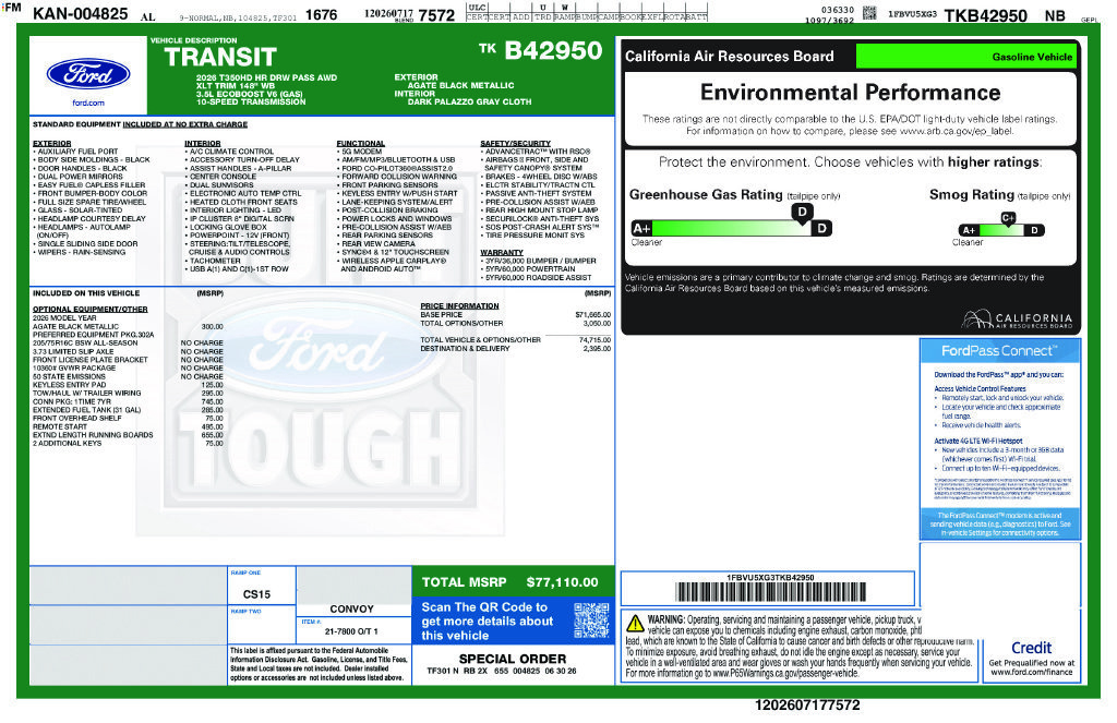 New 2026 Ford Transit 350 XLT AWD/4WD image 27