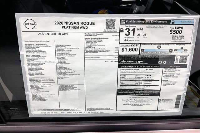 New 2026 Nissan Rogue Platinum w/ Platinum Premium Package image 41