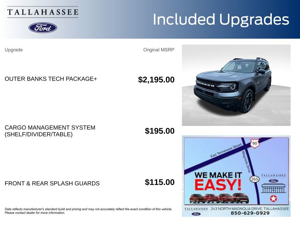 New 2025 Ford Bronco Sport Outer Banks w/ Outer Banks Tech Package+ AWD/4WD video 3