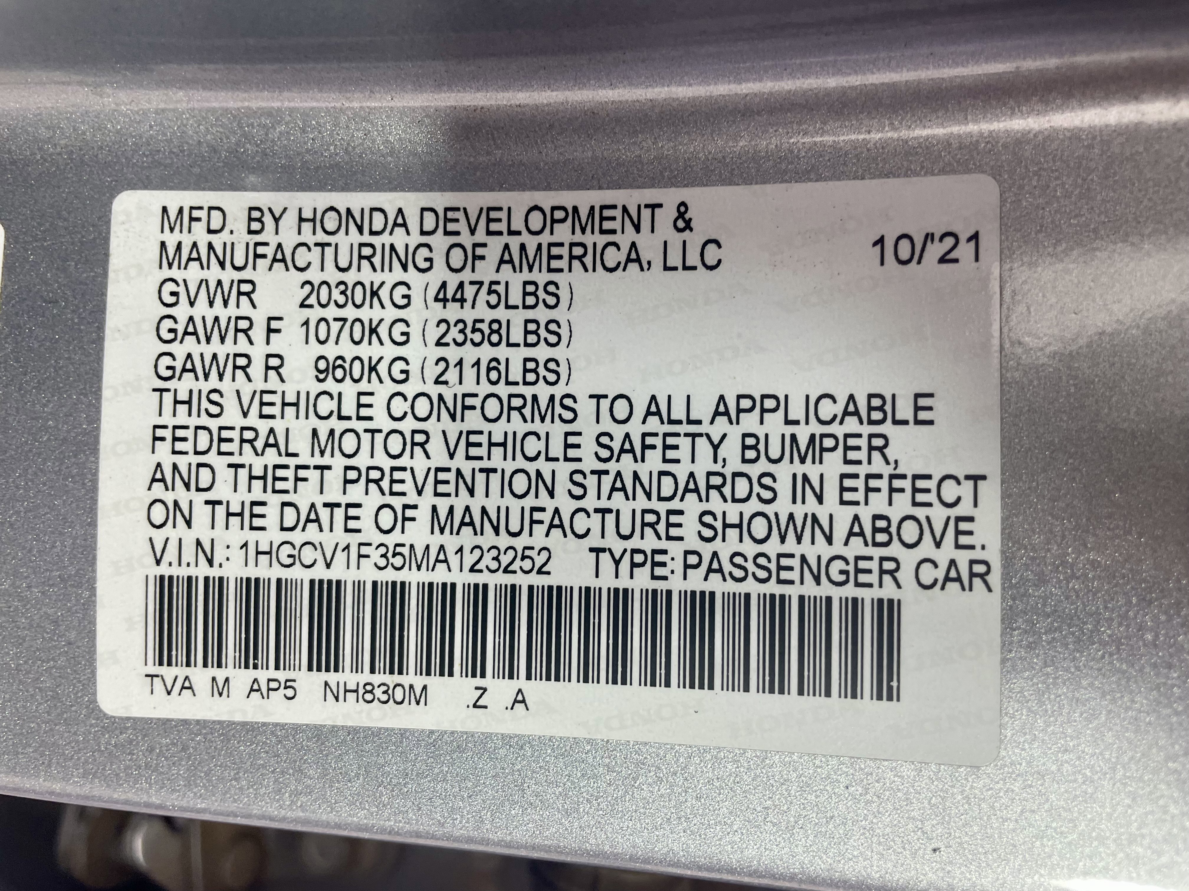 Used 2021 Honda Accord Sport image 16