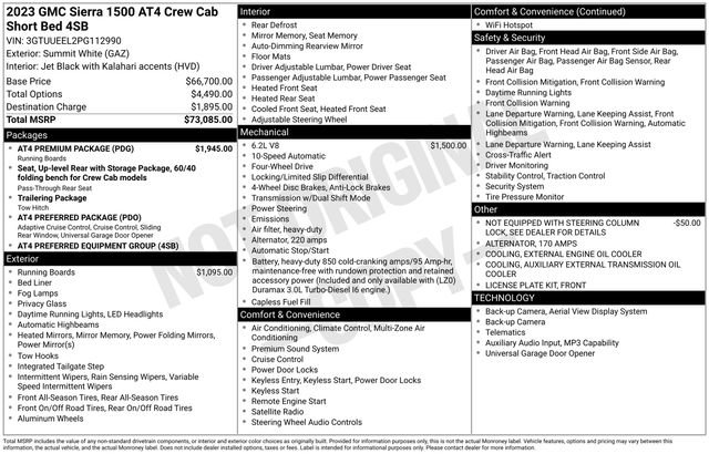 Used 2023 GMC Sierra 1500 AT4 w/ AT4 Premium Package image 27