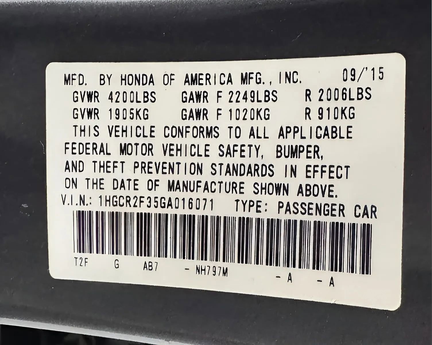 Used 2016 Honda Accord LX image 23