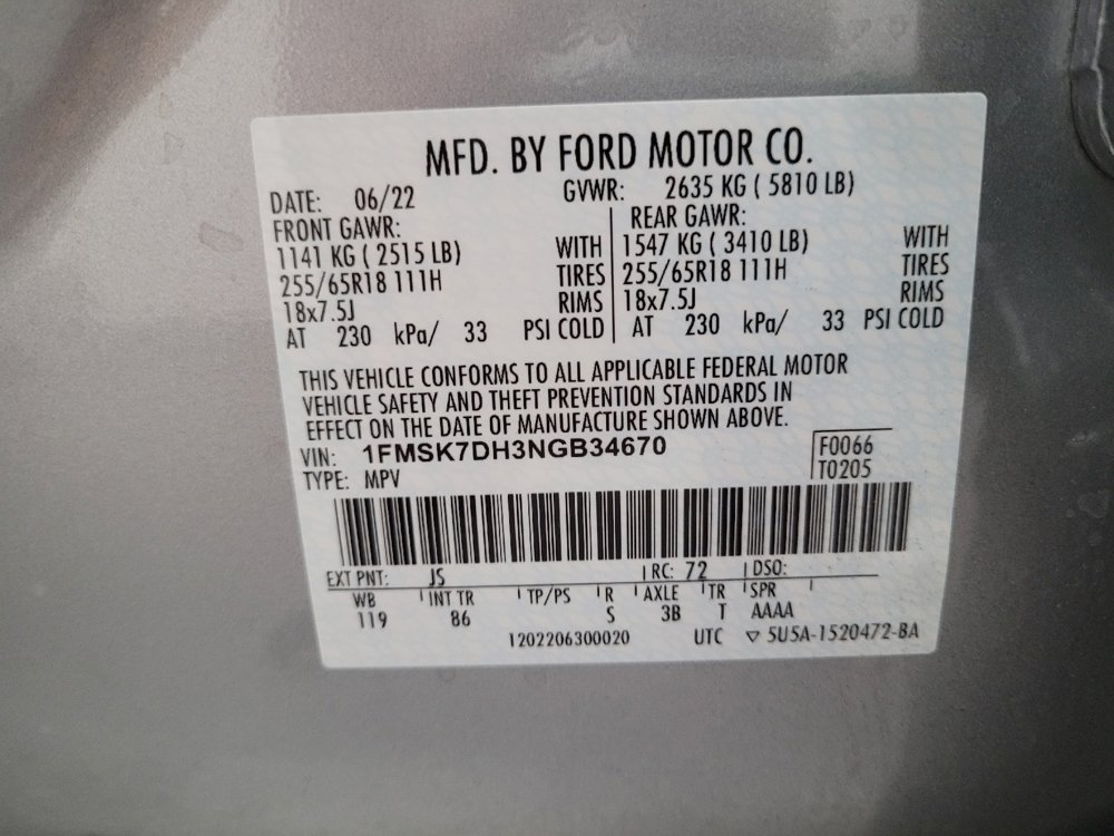 Used 2022 Ford Explorer XLT RWD image 33