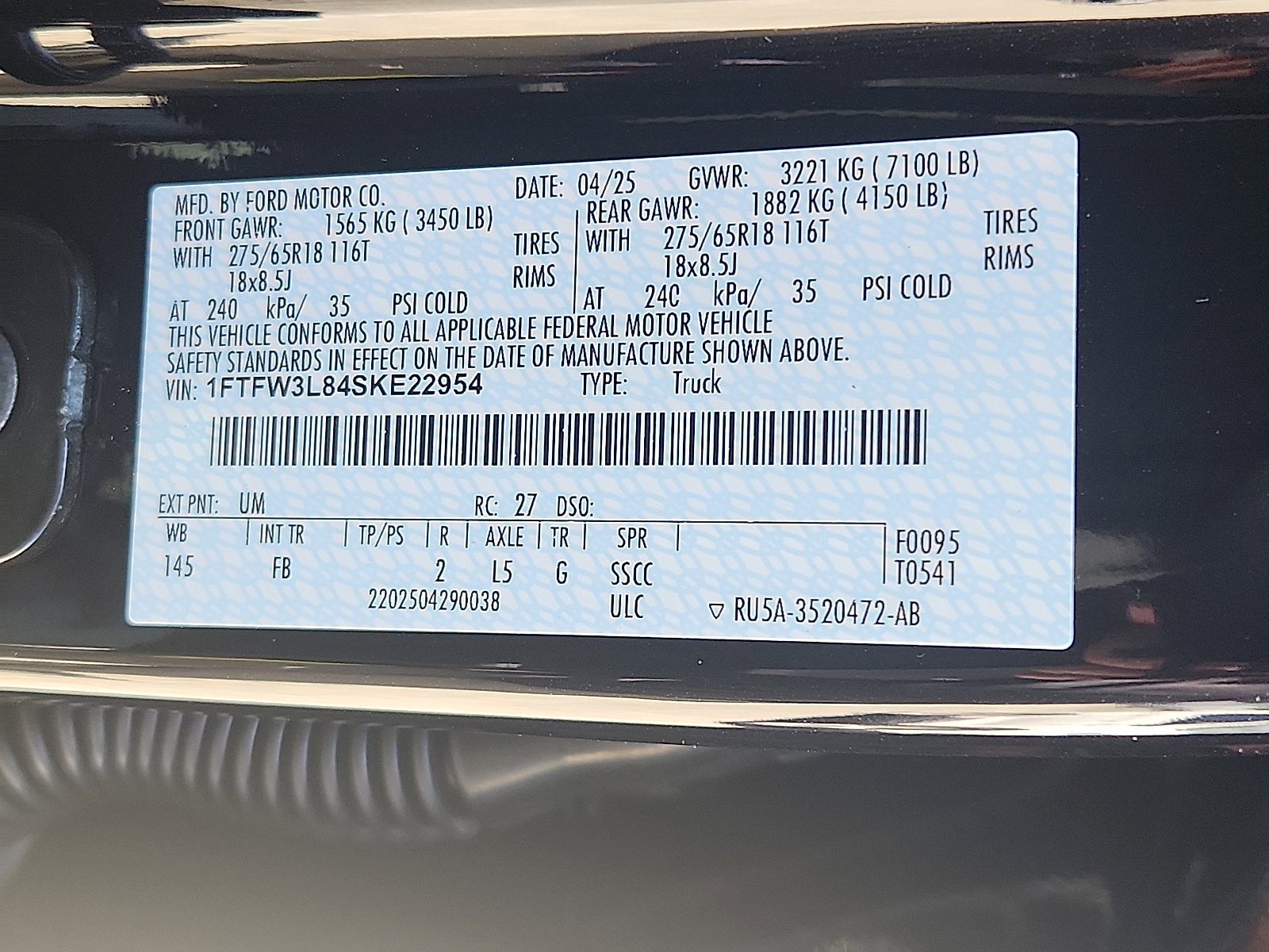 New 2025 Ford F150 XLT w/ Equipment Group 302A MID image 17