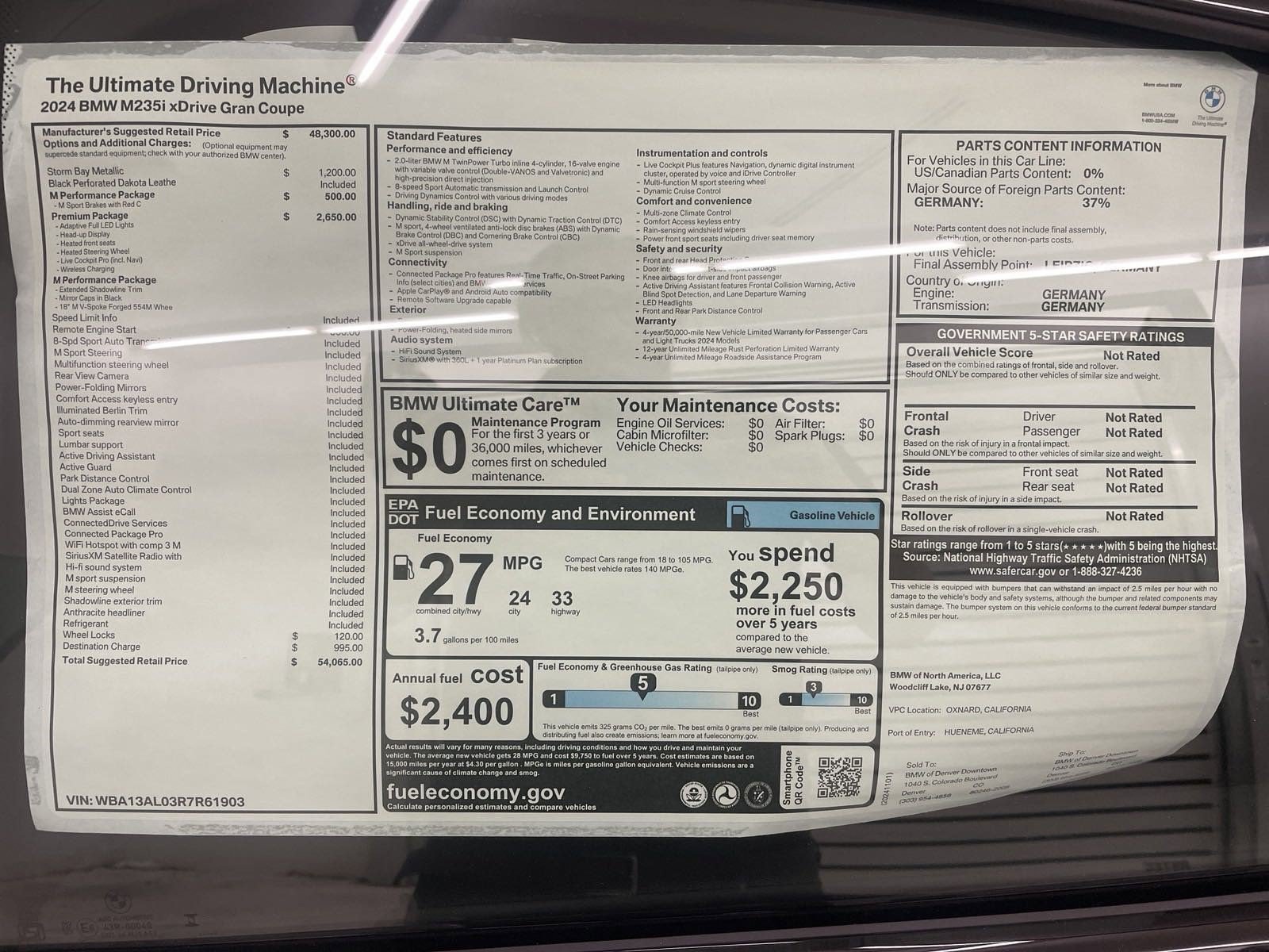 Used 2024 BMW M235i xDrive Gran Coupe w/ Premium Package AWD/4WD image 19