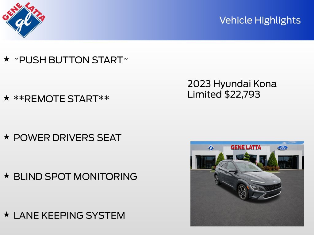 Used 2023 Hyundai Kona Limited AWD/4WD image 35