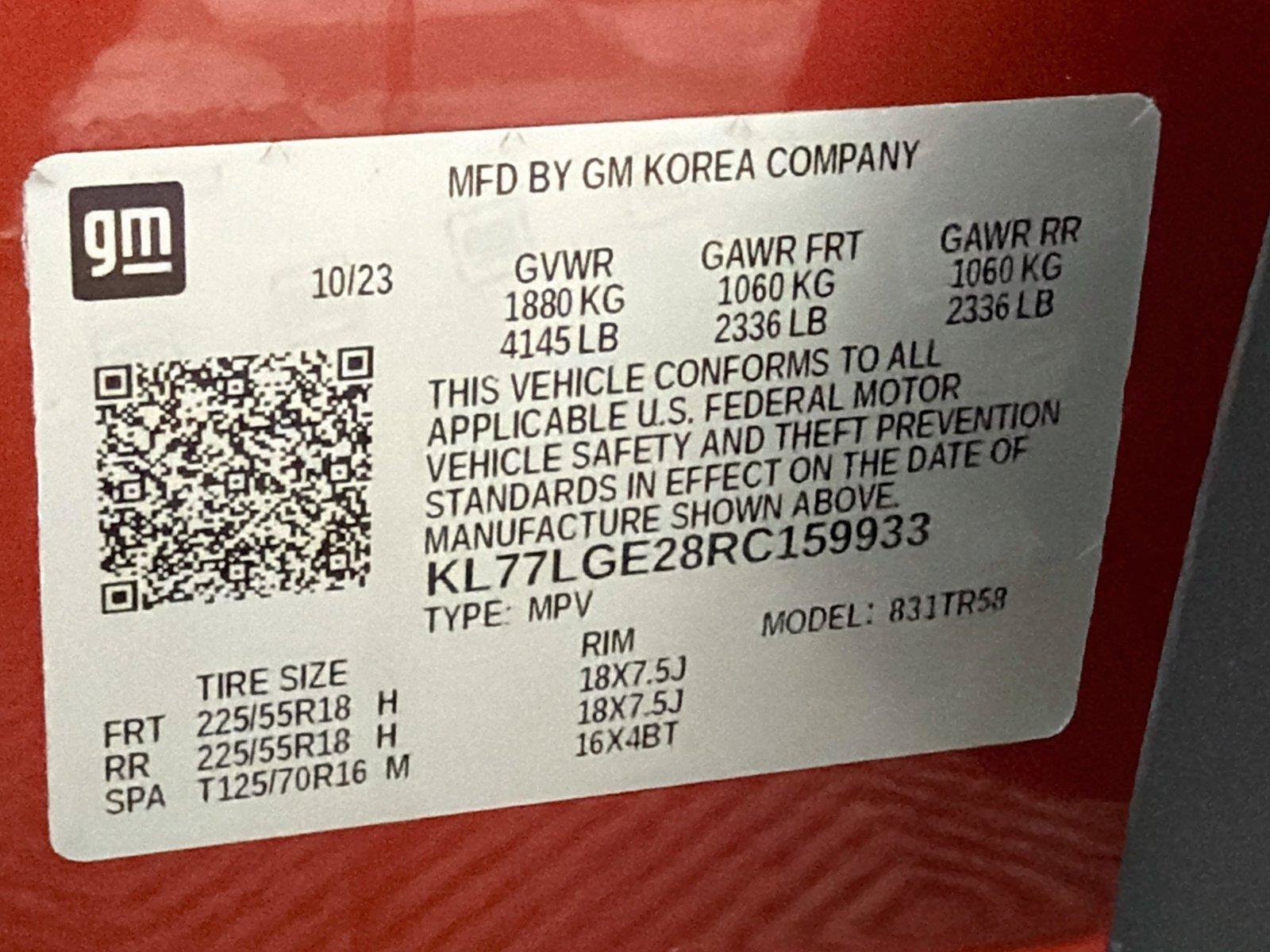 Used 2024 Chevrolet Trax RS w/ Driver Confidence Package FWD image 38