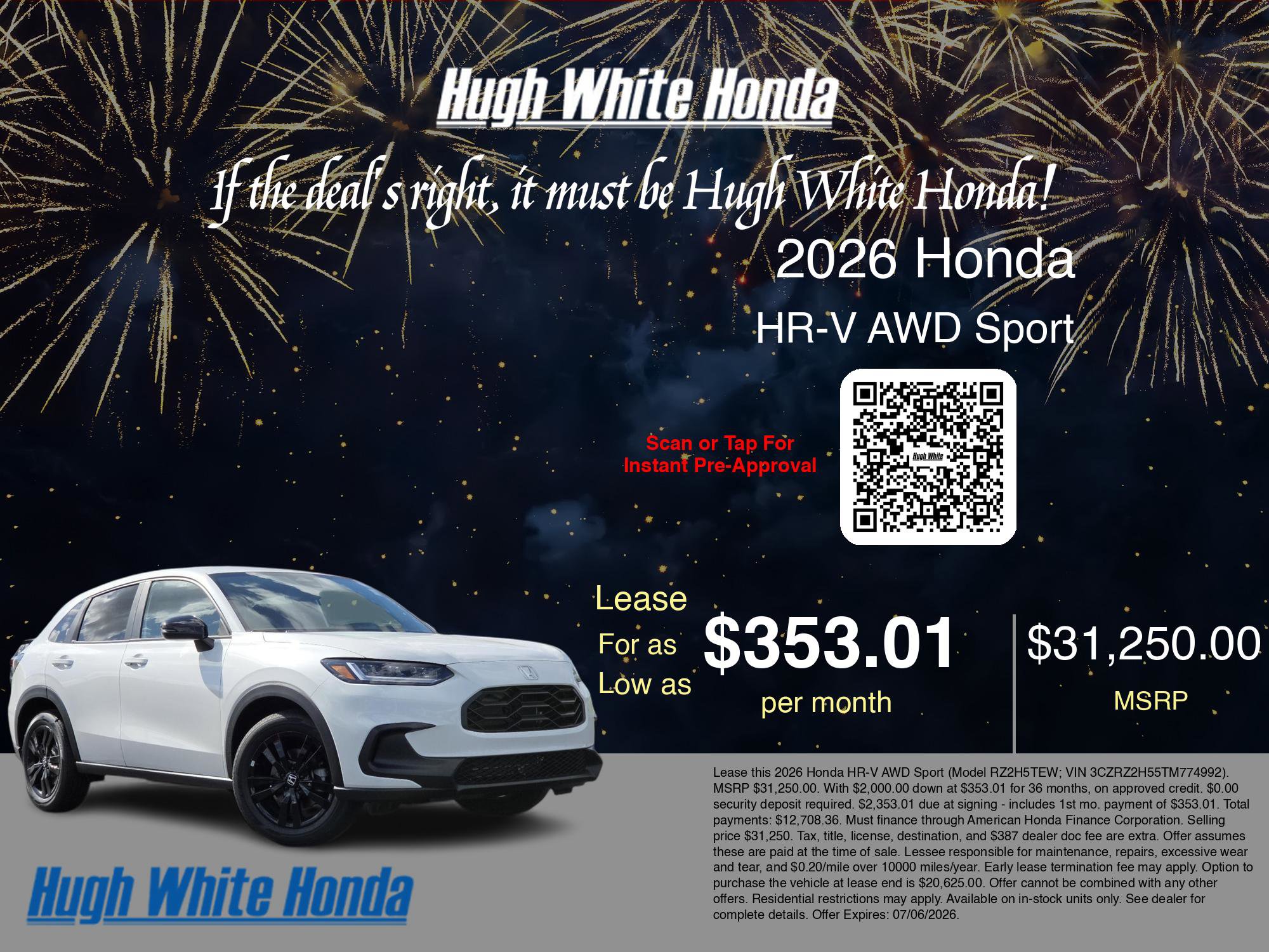 New 2026 Honda HR-V Sport image 3