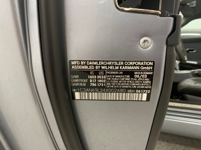 Used 2004 Chrysler Crossfire Coupe image 33