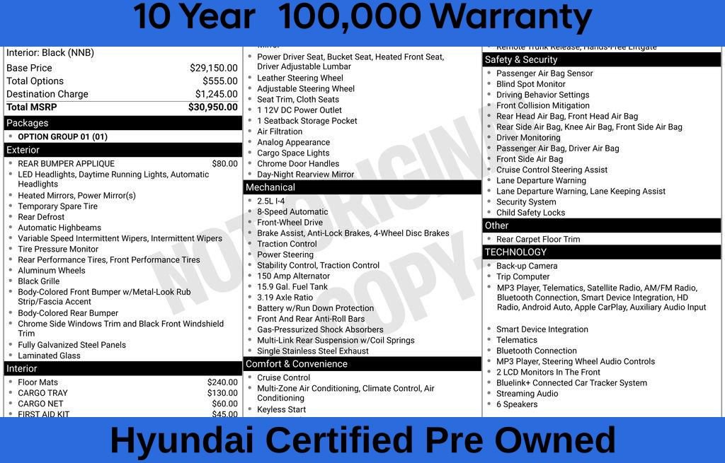 Certified 2026 Hyundai Sonata SEL FWD image 9