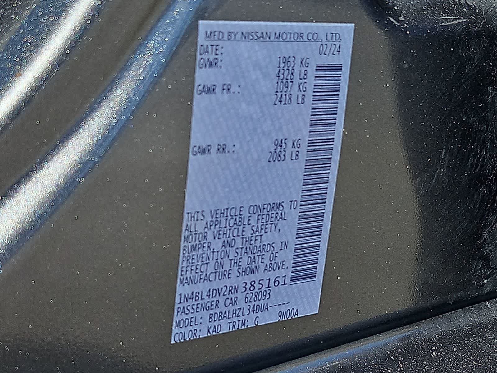 Used 2024 Nissan Altima 2.5 SV FWD image 37