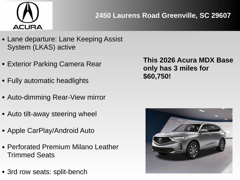 New 2026 Acura MDX w/ Technology Package image 3
